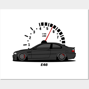 Black E46 Posters and Art